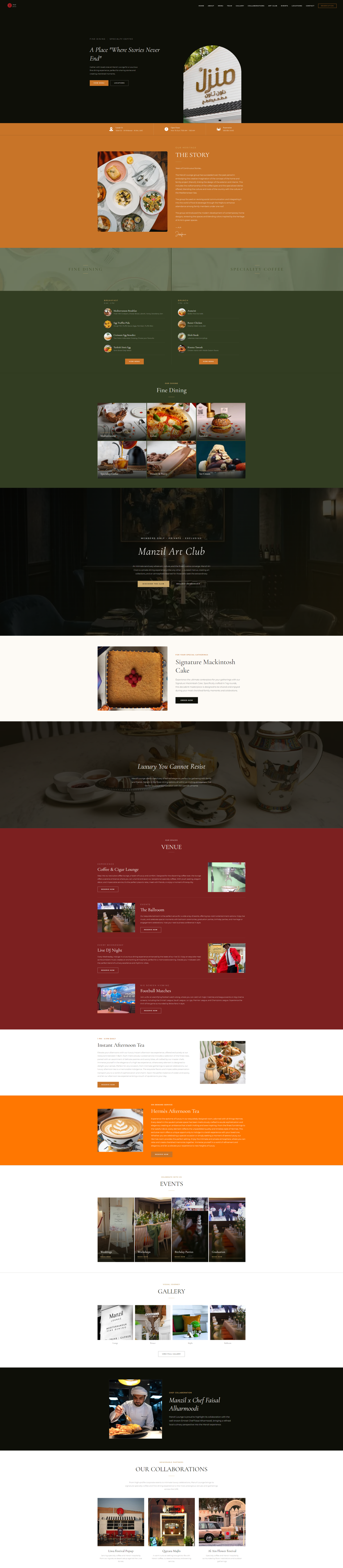 Manzil Lounge project screenshot
